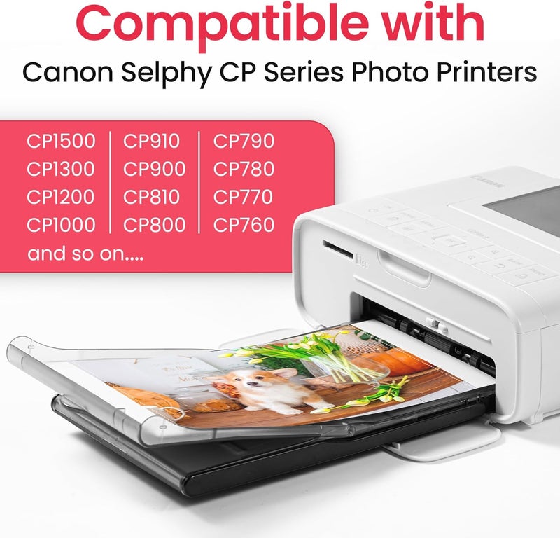 Wonfoucs Compatible with Canon KP-108IN 9 Color Ink Cassette and 324 Sheets 4 x 6 Paper Glossy for CANON SELPHY CP1500 CP1300 CP1200 CP910 CP900 CP760 CP770 CP780 CP800, Photo Paper - Image 3
